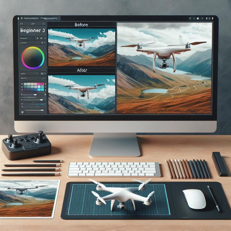 editing drone photos for beginners